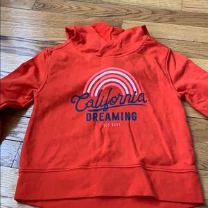 California, orange hoodie